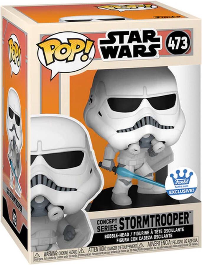 Funko POP! Exclusive Concept Series Stormtrooper Bobblehead Star Wars 10 8 cm #473 kunststof