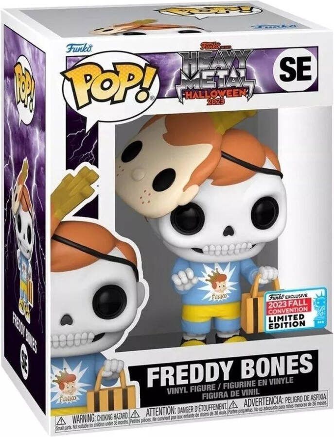 Funko Pop! Freddy: Heavy Metal Halloween Freddy Bones Fall Convention Exclusive