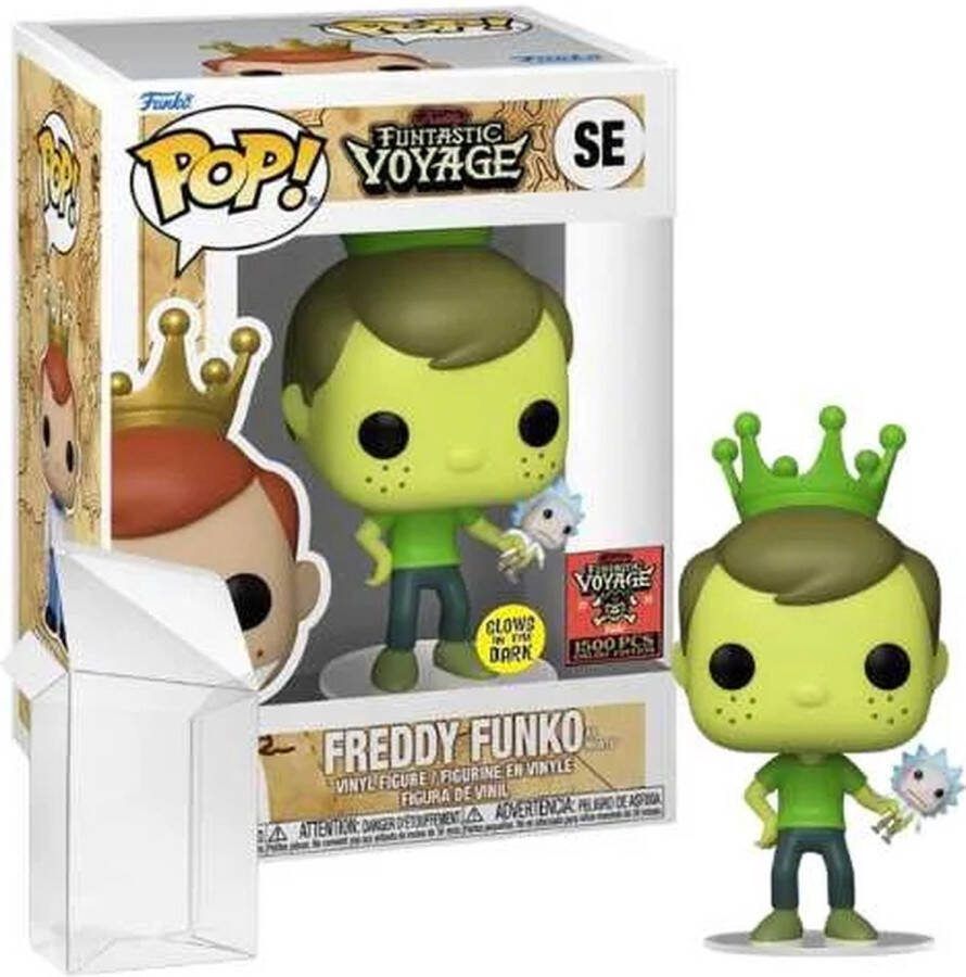 Funko Pop! Funtastic Voyage Freddy as Morty Funtastic Voyage 1500 LE Glow in the Dark [Box conditie 7.5 10]