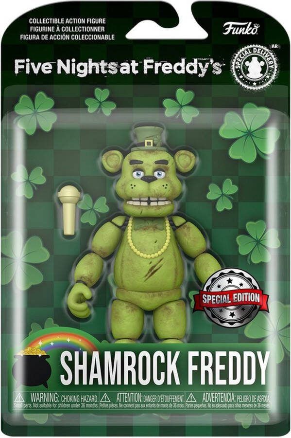 Funko Pop! Games Action Figure: Five Nights at Freddy's FNAF Shamrock Freddy Walmart Exclusive Special Delivery