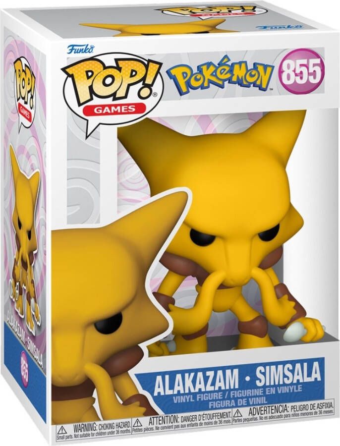 Funko Pop Games: Pokémon Alakazam Pop #855