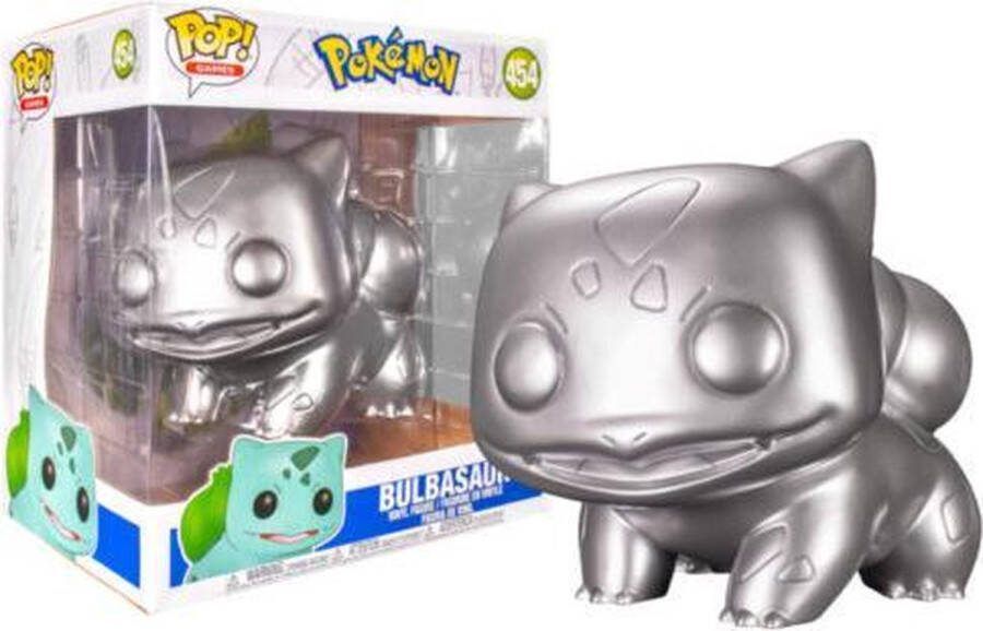 Funko Pop! Games: Pokemon Bulbasaur #454 10 inch Silver [Box conditie 7.5 10]