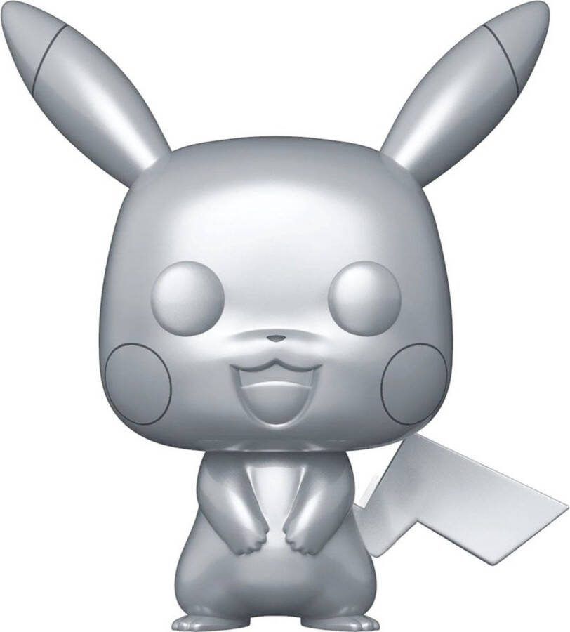 Funko Pop! GAMES: Pokemon Pikachu Silver Metallic #353 20th Anniversary Exclusive