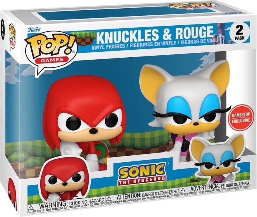 Funko Pop! Games: Sonic Knuckles & Rouge Exclusive) 2-Pack