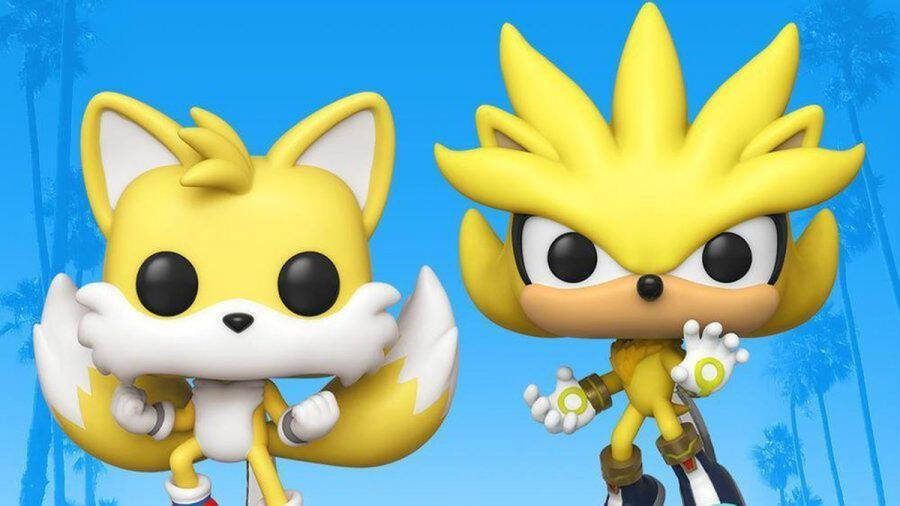 Funko Pop! Games: Sonic Super Tails and Super Silver 2-Pack San Diego Comic-Con Official Exclusive [7.5 10]