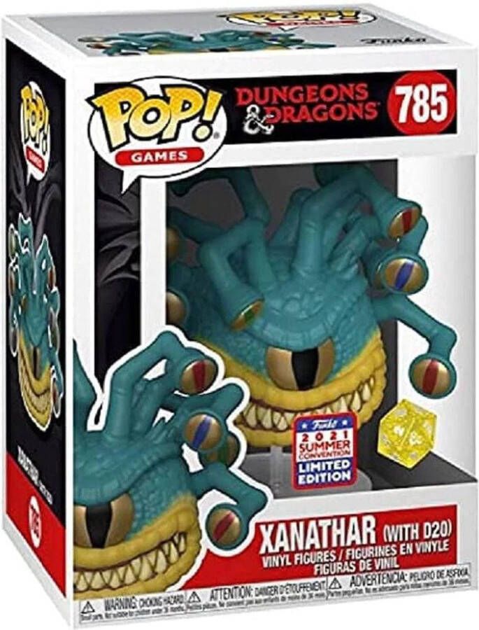 Funko POP! Games Xanathar w D20 785 Dungeons & Dragons SDCC 2021 n Summer Convention Exclusive LE