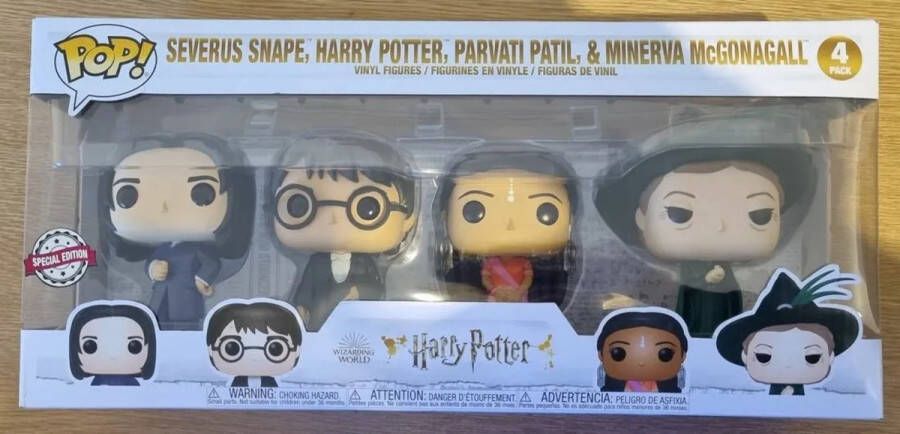 Funko Pop! Harry Potter Snape Parvati McGonagall Exclusive 4-Pack