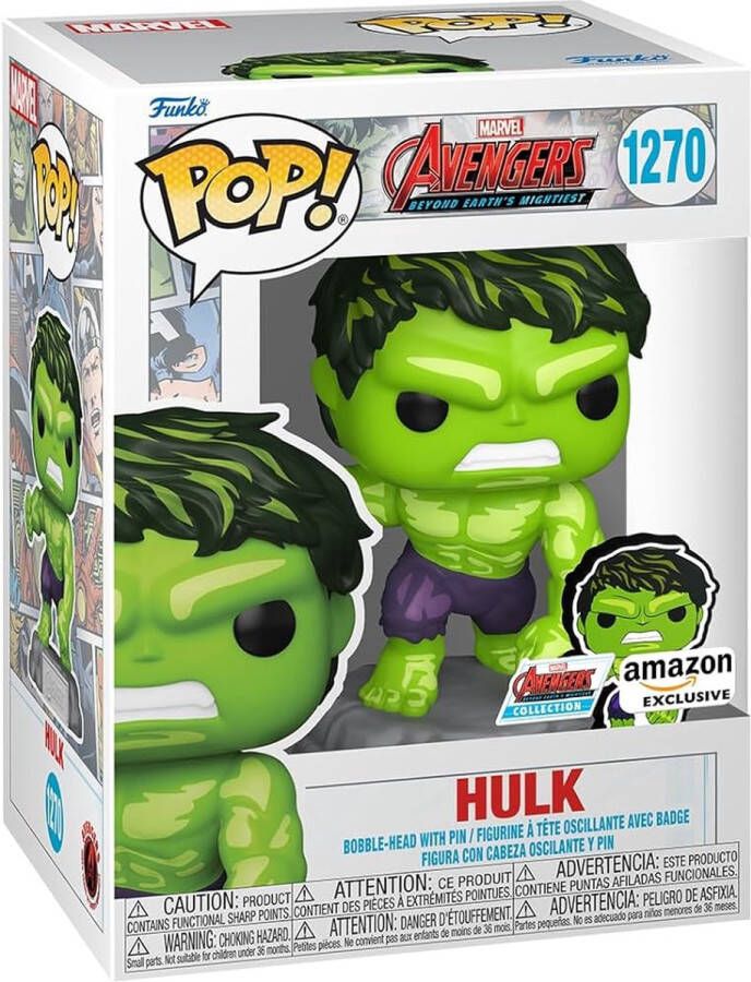 Funko Pop! Marvel Avengers 60th Hulk (Comic) with Pin Exclusive