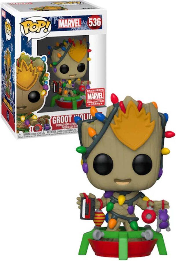 Funko Pop! Marvel: Groot (Holiday) #536 (Collector Corps Exclusive) [Condition: 7.5 10]