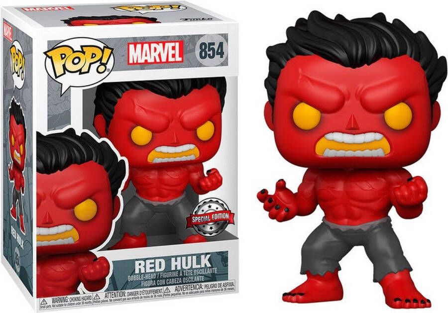 Funko Pop! Marvel : Red Hulk #854 Limited Special Exclusive Edition Met 1 6 kans op Chase!