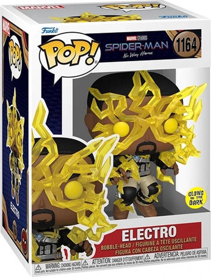 Funko Pop! Marvel Spider-Man ''No way home'' Electro #1164 Glows in the Dark Exclusive