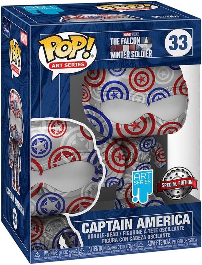 Funko Marvel POP N° 33 Winter Captain America Patriotic Age Art Series Exclusive