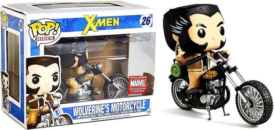 Funko Pop! Marvels Rides: X-men Wolverine's motorcycle (Collector Corps Exclusive) #26