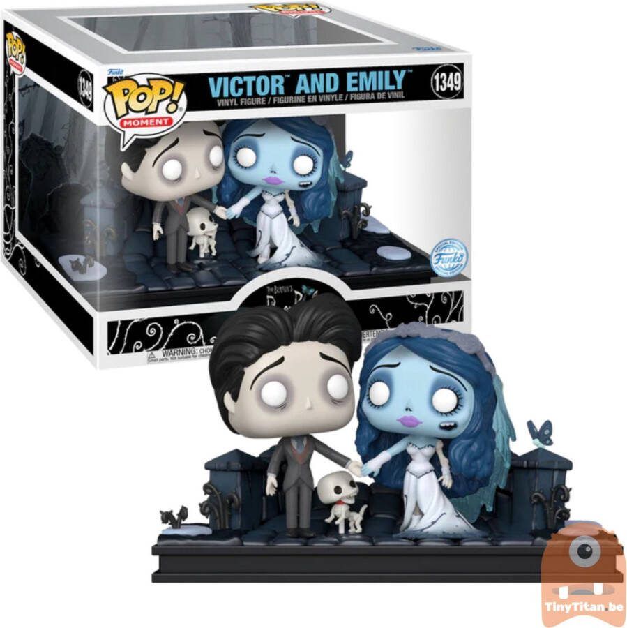Funko Pop! Disney: Corpse Bride Victor and Emily #1349 Pop Moment Spirit Exclusive