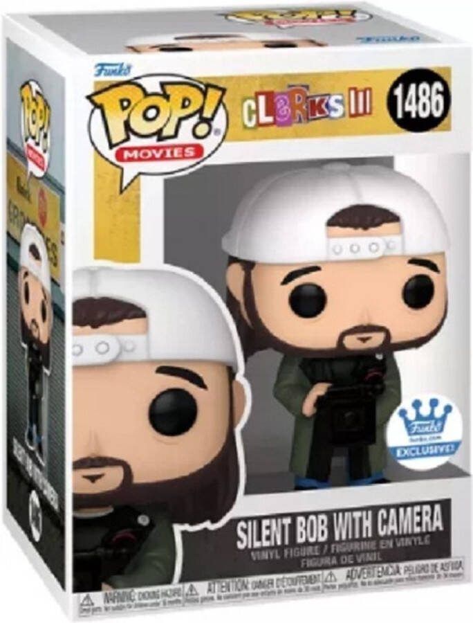Funko Pop! Movies: Clerks Silent Bob with Camera #1486 Special Edition Exclusvie [+ Free Protector Case]
