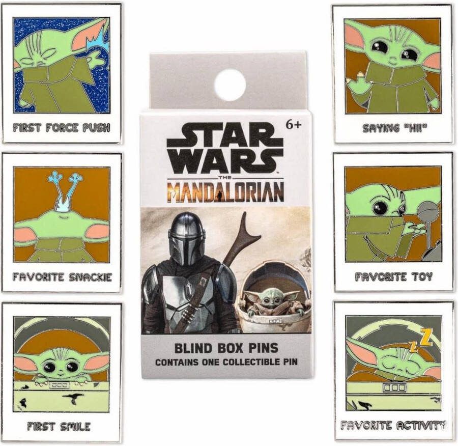 Funko Pop! Pins: Star Wars the Mandalorian The Child Polaroid Blind Box Enamel Pins (prijs per stuk)