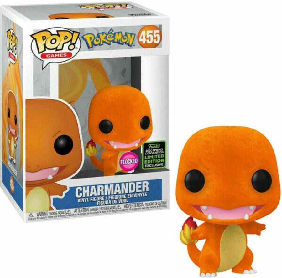 Funko Pop! Pokemon #455 Charmander Flocked 2020 Spring Convention