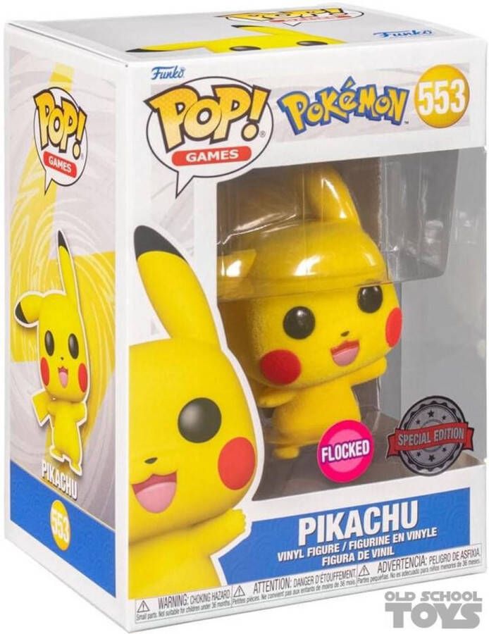 Funko Pop! Pokemon Pikachu Waving Diamond Glitter #553 Diamond Exclusive