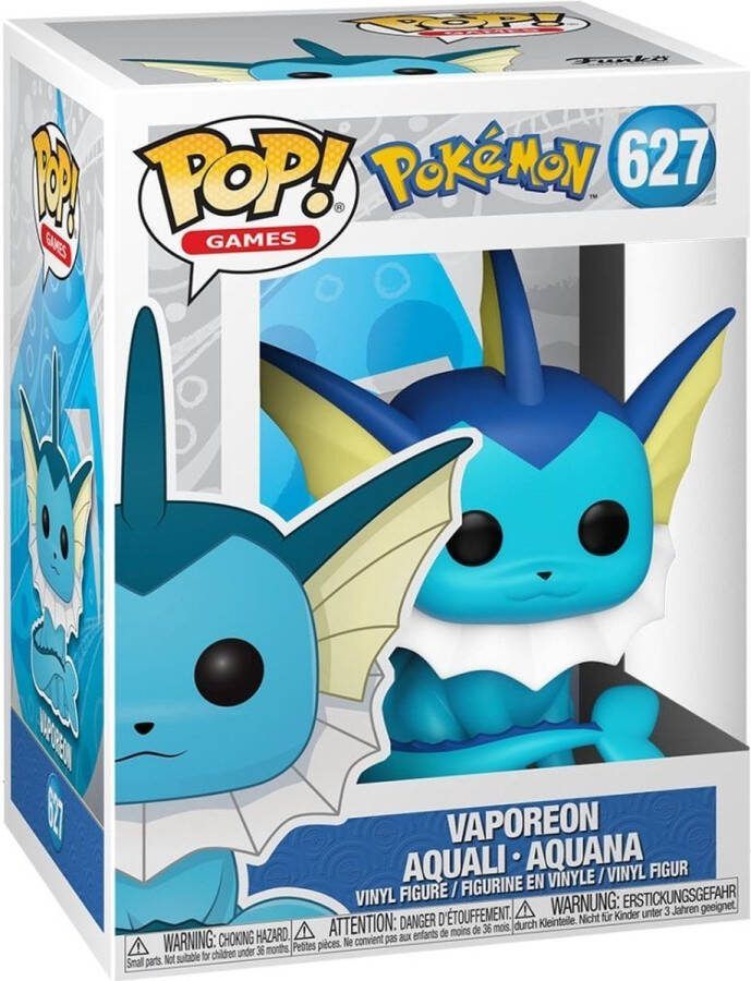 Funko Vaporeon Pop! Games Pokemon Figuur 9cm