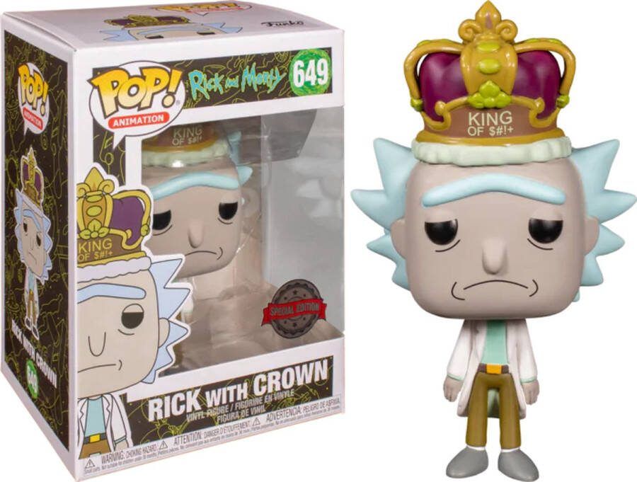Funko Pop! Rick and Morty King Of S#!+ Exclusive Collector Box