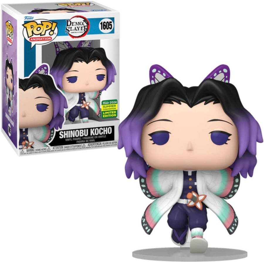 Funko POP! SHINOBU KOCHO (RUNNING) 1605 DEMON SLAYER SDCC 2024 Exclusive