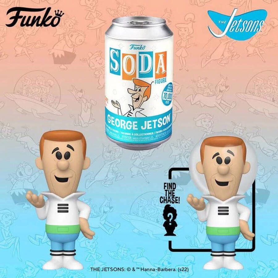 Funko Pop! Soda: Hanna-Barbera George Jetson Kans op Chase