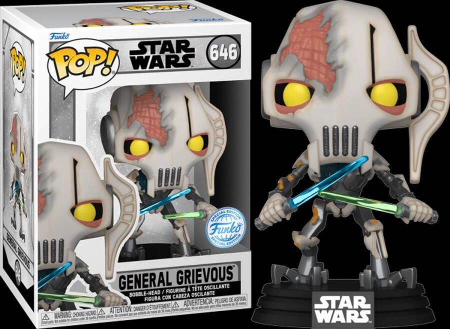 Funko Pop! Star Wars: Battlefront II General Grievous with Battle Damage Exclusive Special Edition