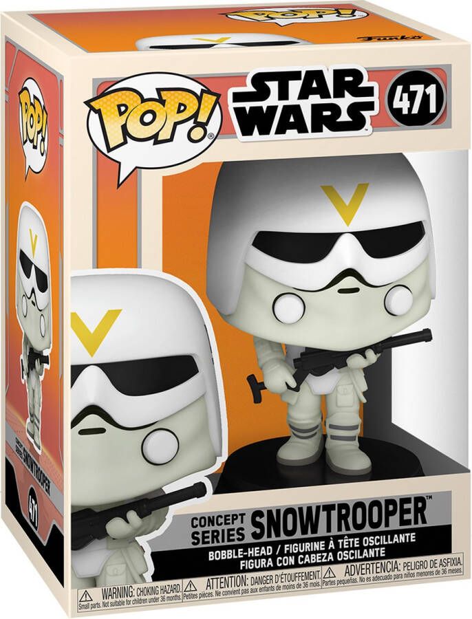 Disney Funko Star Wars POP! Vinyl Bobble-Head Snowtrooper (Concept Series) 9 cm Verzamelfiguur Multicolours