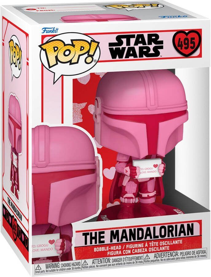 Disney Funko Star Wars Valentines POP! Star Wars The Mandalorian 9 cm Verzamelfiguur Multicolours