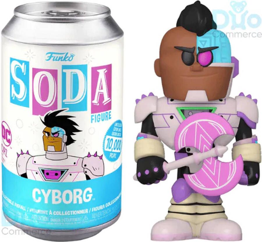 Funko Pop! Teen Titans Go!: Cyborg #IE-7 Soda Kans op Glow Chase Edition