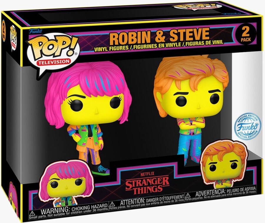 Funko Pop! Television: Stranger Things Robin & Steve Special Edition- 2 Pack