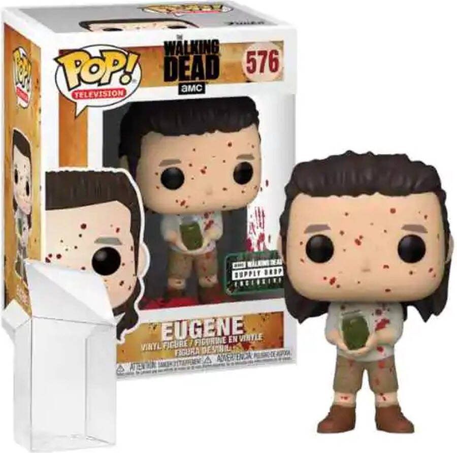 Funko Pop! Television: The Walking Dead Eugene *BLOODY VERSION* #576 AMC Exclusive [7.5 10]