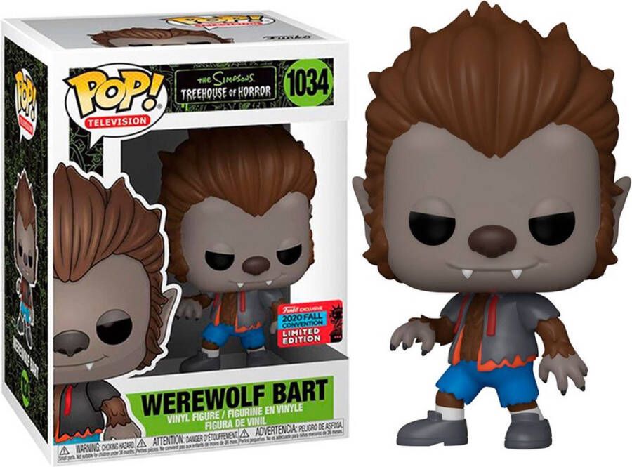 Funko Pop! The Simpsons Tree house of horror Werewolf Bar #1034 2020 Fall Convention Exclusive rare grail
