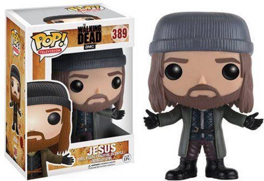 Funko Pop! The Walking Dead Jesus #389 [5.5 10] + Free Protector Case