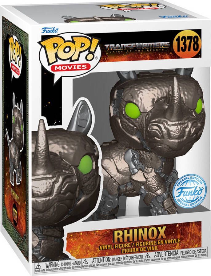 Funko Pop! Transformers Rise of the Beasts Rhinox US Exclusive