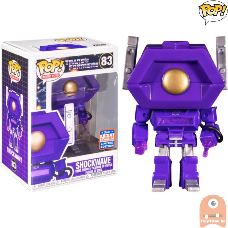 Funko Pop! Transformers Shockwave #83 Retro Toys 2021 Summer Convention Limited Edition Vaulted