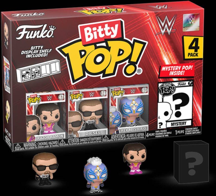 Funko Pop! WWE Razor Ramon Diesel Rey Mysterio & Mystery Bitty Series 03