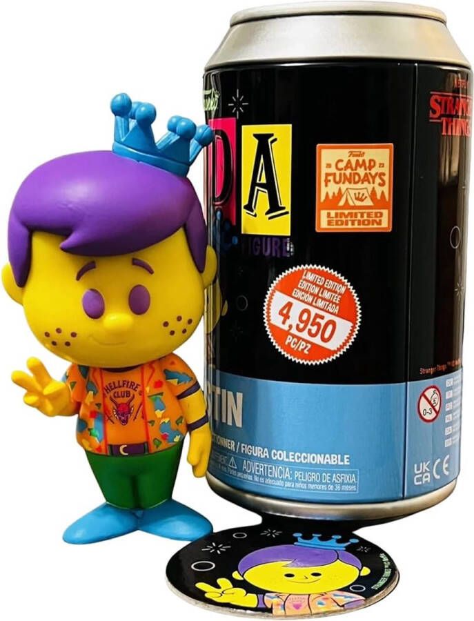 Funko SODA POP! 2023 Camp Fundays Freddy As Dustin Blacklight 4950pcs limited ONGEOPEND