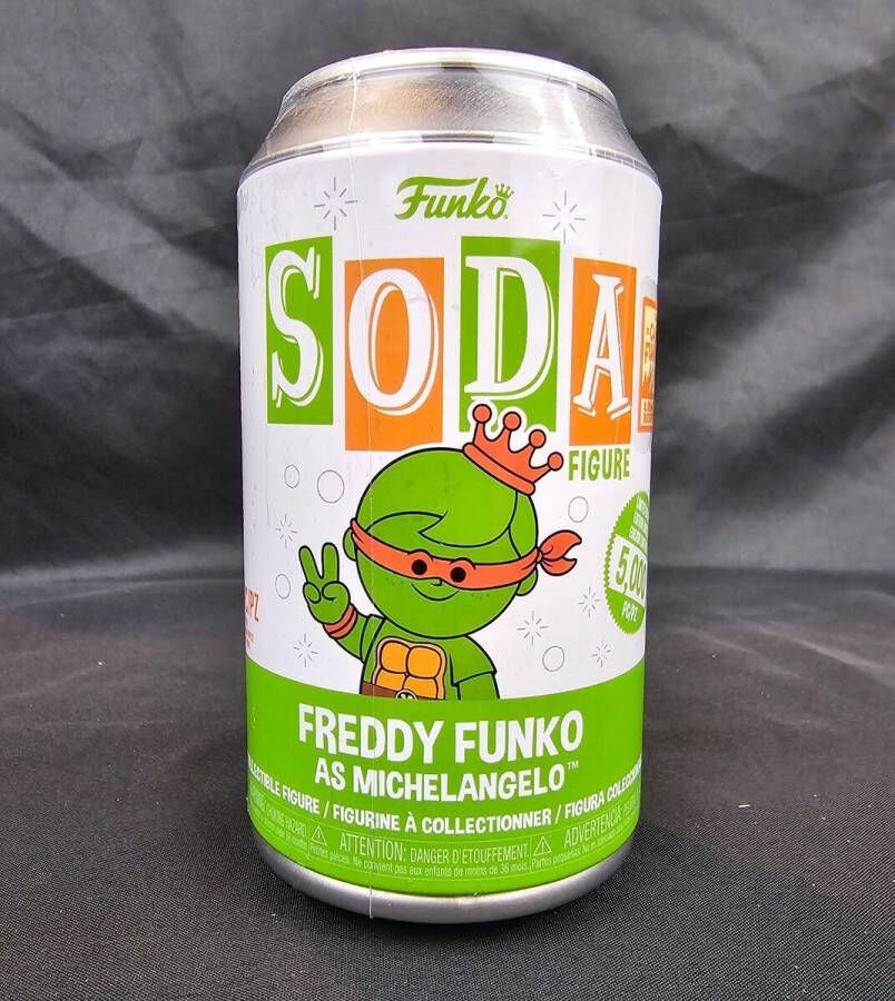 Funko SODA POP! 2023 Camp Fundays Freddy As TMNT Michelangelo 5000pcs limited ONGEOPEND