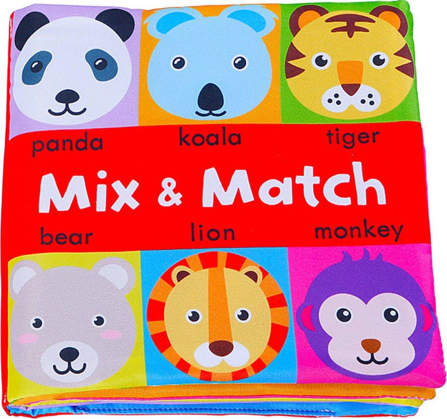 Funny Zoo Baby speelgoed knisperboekje Educatief Baby Speelgoed baby born boek voor kinderen Baby boek Zacht Speelgoed Speelgoed voor baby face matching boek Mix & Match Ocean Animals