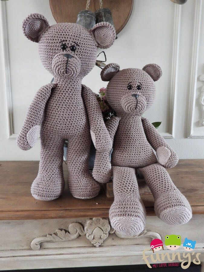 Funny's Haakpakket XXL Funny Bear Basic taupe