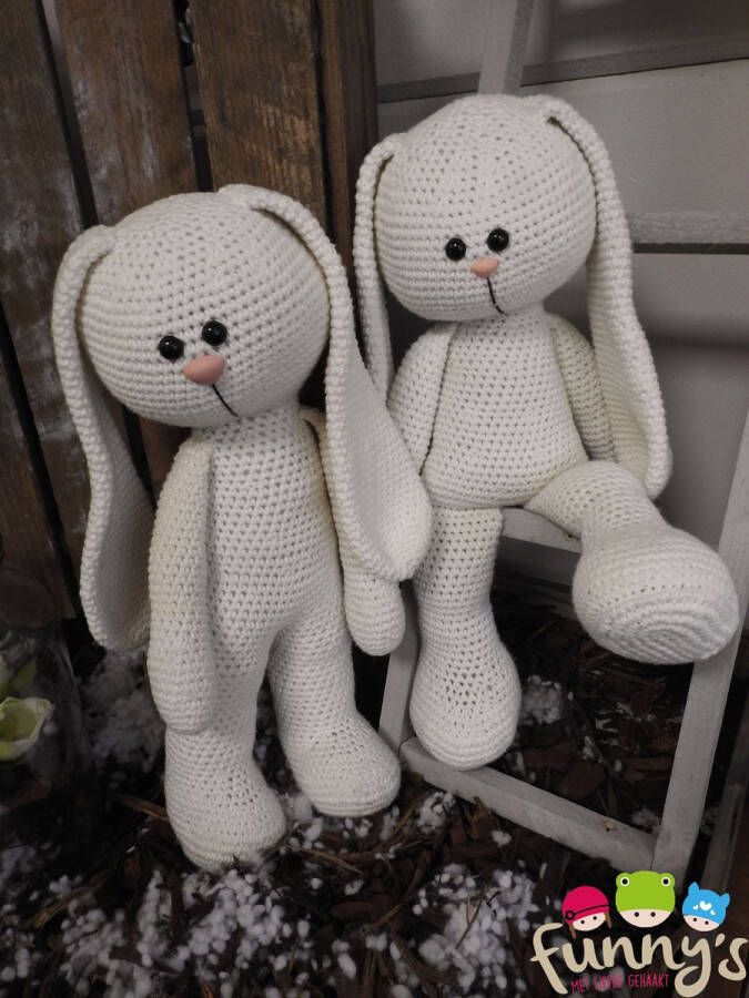 Funny's Haakpakket XXL Funny Bunny Basic ivoor (staand of zittend)