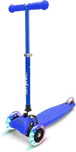 Funpro ONE Deluxe kinderscooter Kinderstepjes met 3 PU wielen Scooter voor kinderen van 3-6 jaar Inklapbaar en in hoogte verstelbaar stuur LED met dynamo