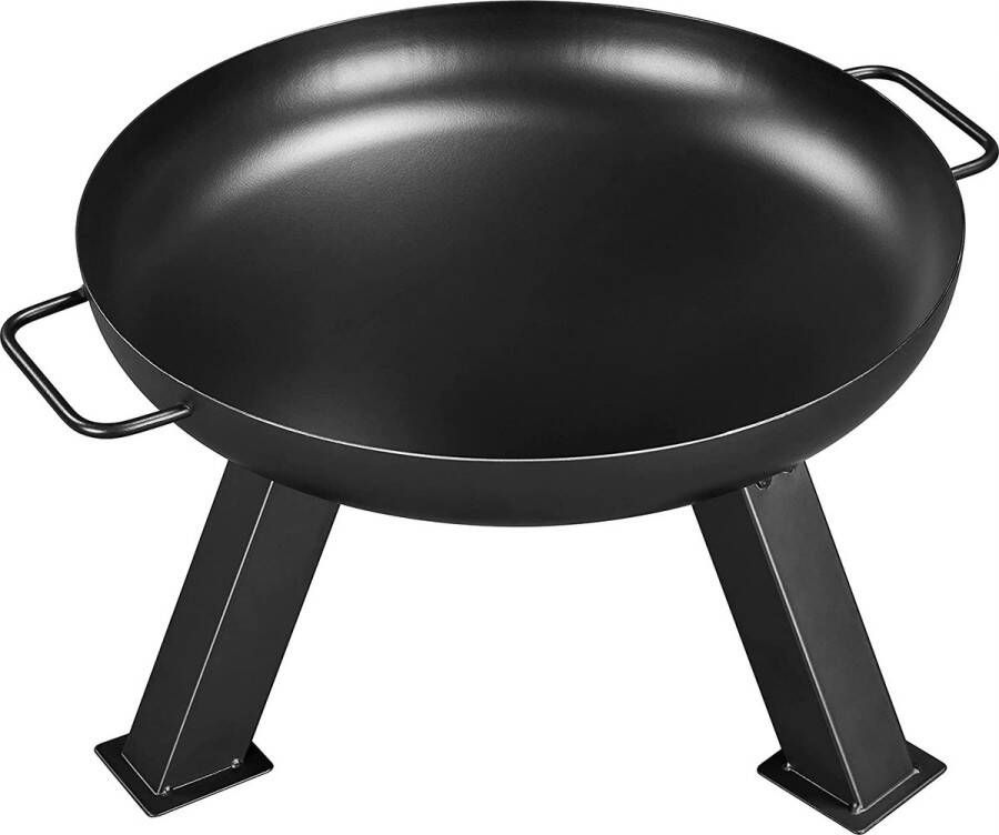 Tuinvuurschaal metalen schaal terras vuurschaal 60 x 50 x 29 5 cm multifunctionele Fire Pit voor buiten hittebestendige coating