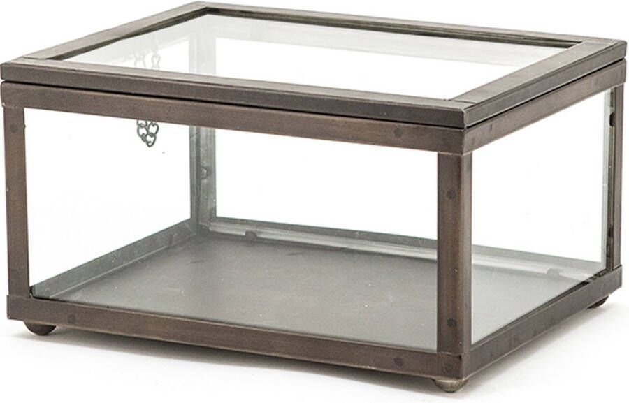Furnilux Display case vitrinekast 28x22x15 5 cm transparant kunststof