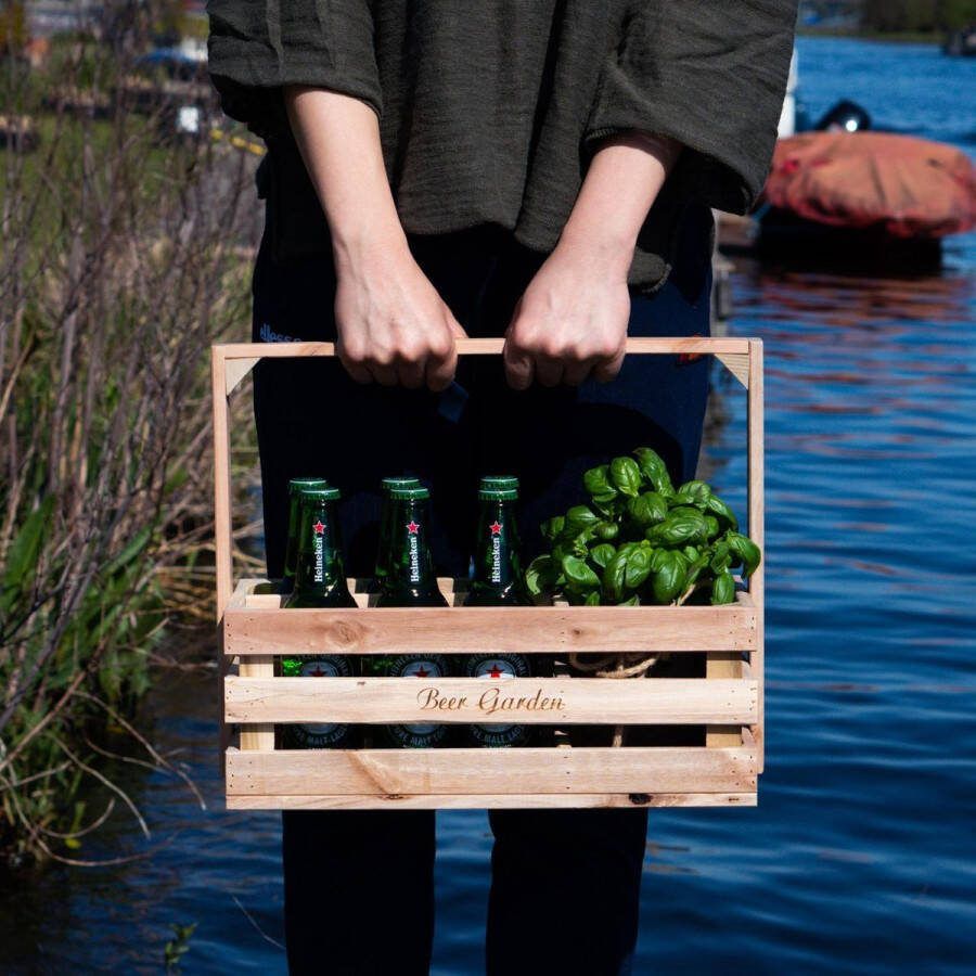 Furniteam Massief Houten Opbergbox Beer Garden Bierkiste