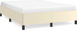 Furniture Limited Bedframe kunstleer crèmekleurig 140x200 cm