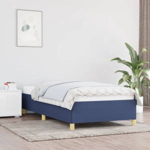 Furniture Limited Bedframe stof blauw 100x200 cm
