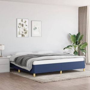 Furniture Limited Bedframe stof blauw 200x200 cm