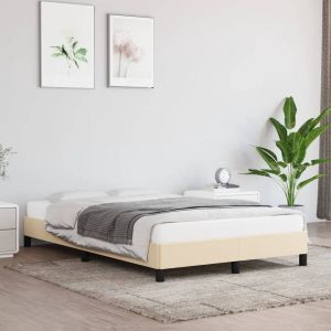 Furniture Limited Bedframe stof crèmekleurig 120x200 cm